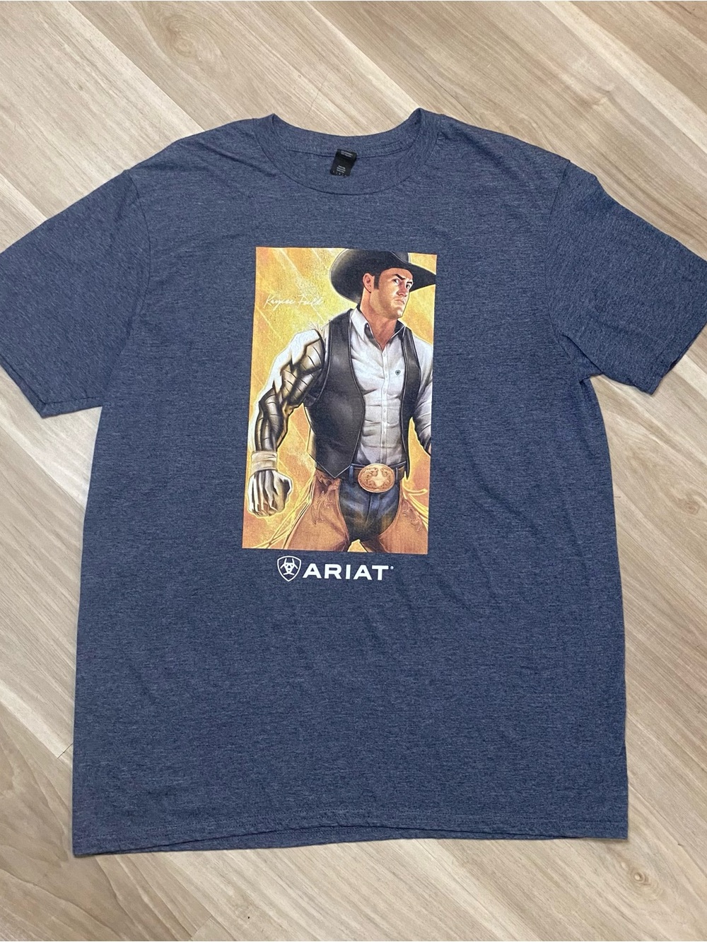 Ariat Blue Graphic Cowboy Short-Sleeve Tee